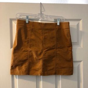 Forever21 Mustard Yellow Mini skirt with zipper